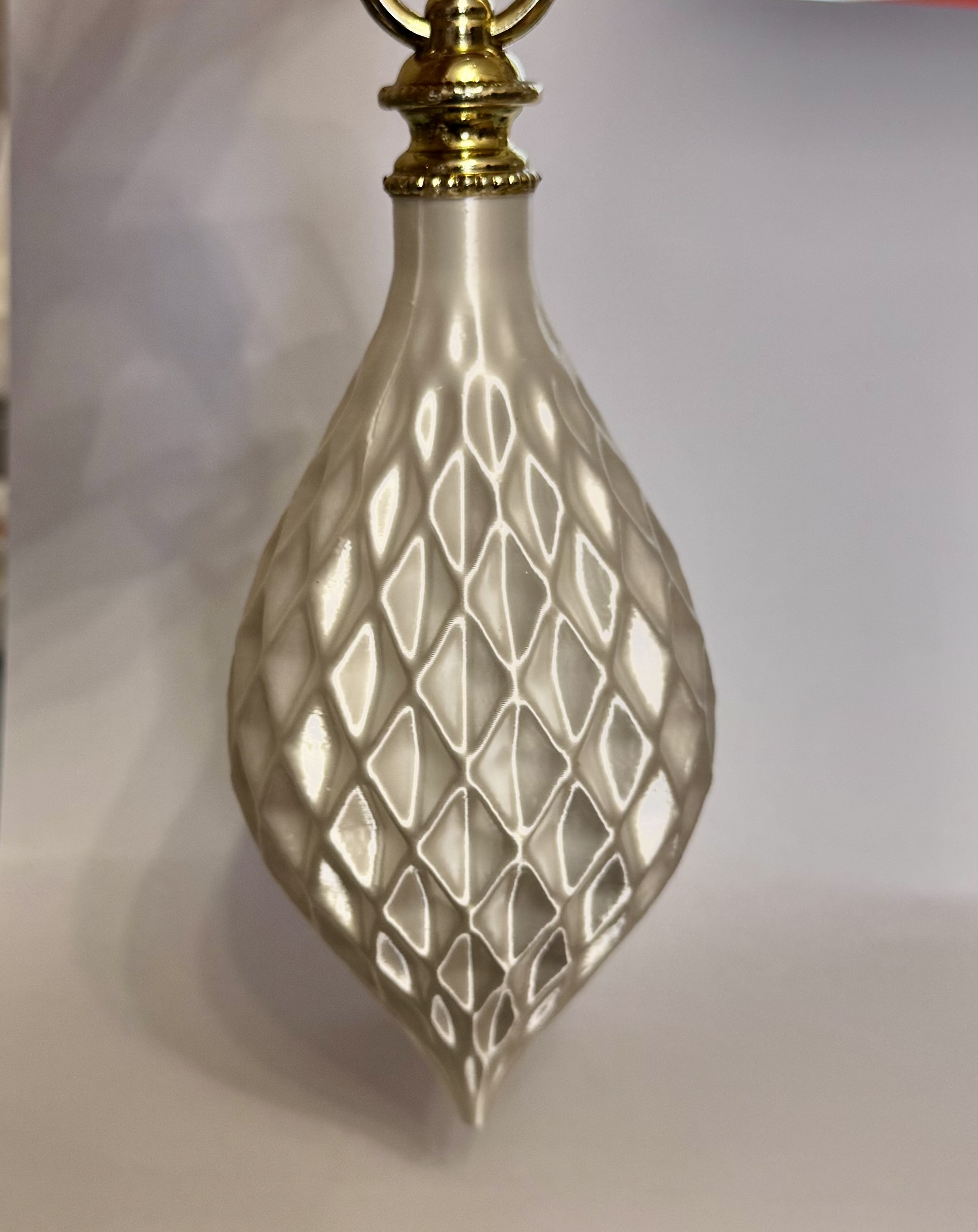 3д заготовка рельефная сосулька 13см Белый